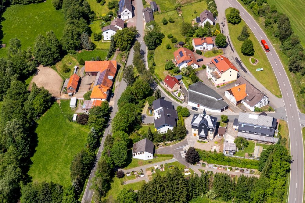 Aerial photograph Bömighausen - Village view in Boemighausen in the state Hesse, Germany
