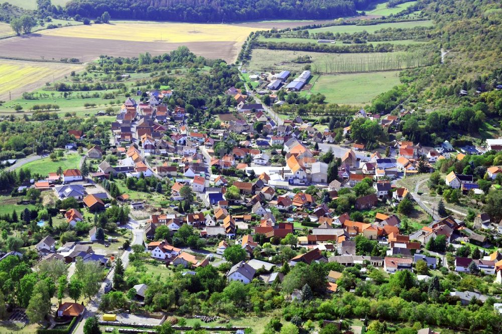 Breitungen from the bird's eye view: Village view in Breitungen in the state Saxony-Anhalt, Germany