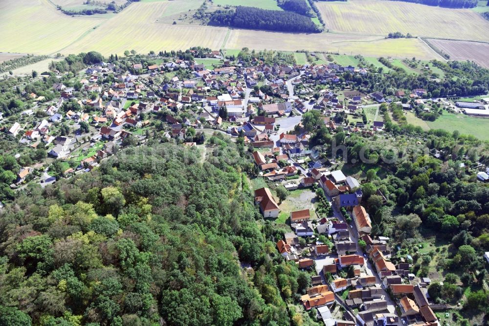 Breitungen from above - Village view in Breitungen in the state Saxony-Anhalt, Germany