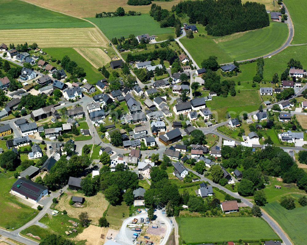 Carlsgrün from above - Village view in Carlsgrün in the state Bavaria, Germany