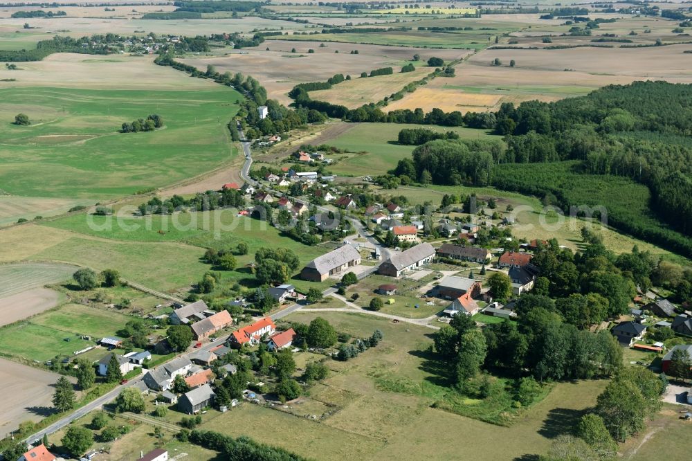 Aerial image Carpin - Village view of Carpin in the state Mecklenburg - Western Pomerania