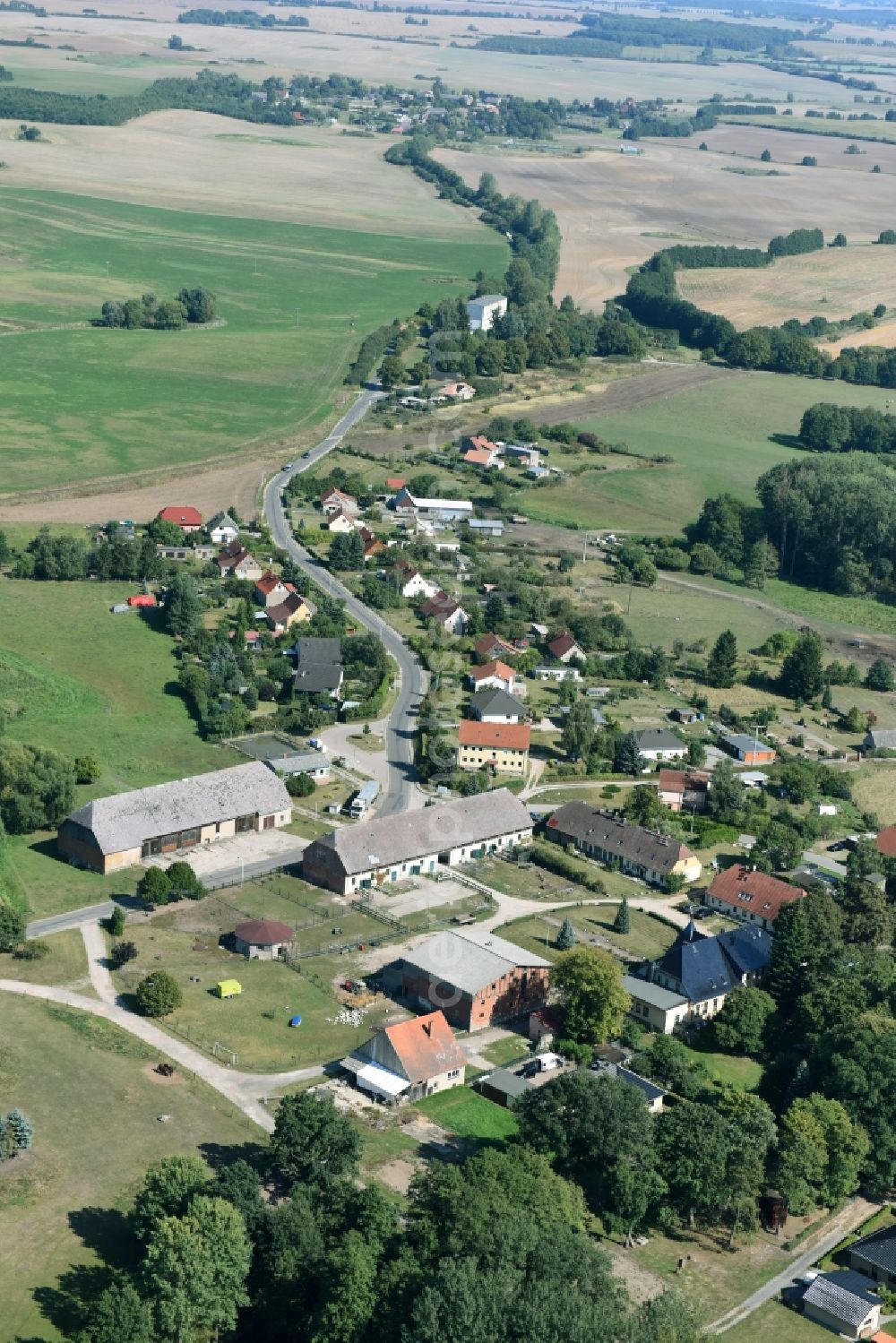 Aerial photograph Carpin - Village view of Carpin in the state Mecklenburg - Western Pomerania