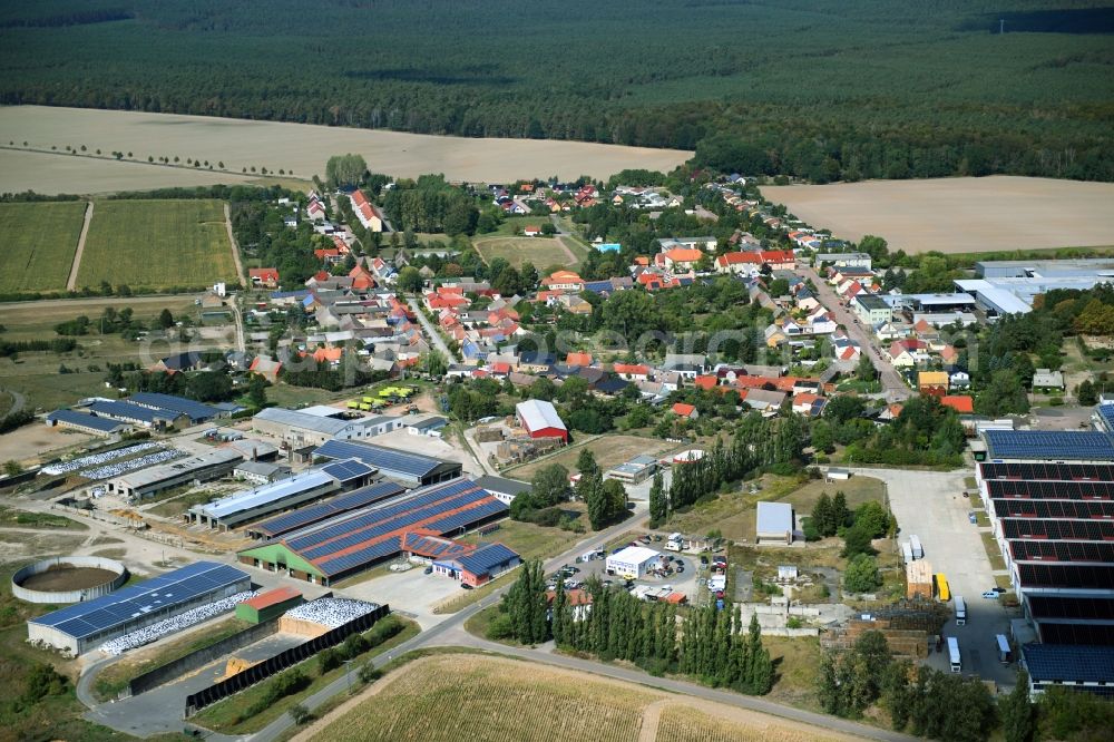 Cobbelsdorf from above - Village view in Cobbelsdorf in the state Saxony-Anhalt, Germany