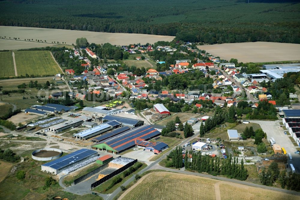 Cobbelsdorf from the bird's eye view: Village view in Cobbelsdorf in the state Saxony-Anhalt, Germany