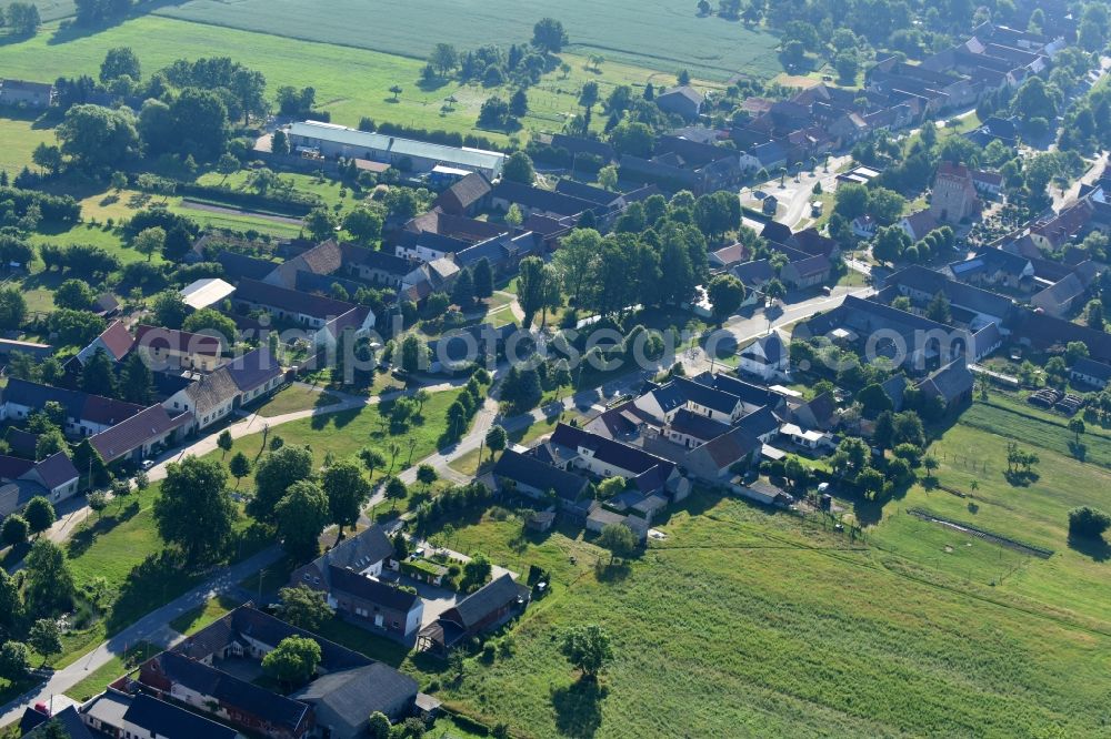 Doberlug-Kirchhain from the bird's eye view: Village view in Doberlug-Kirchhain in the state Brandenburg, Germany
