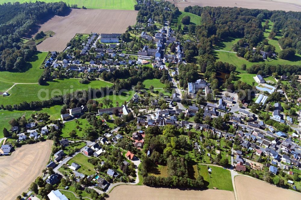 Aerial photograph Ebersdorf - Village view in Ebersdorf in the state Thuringia, Germany