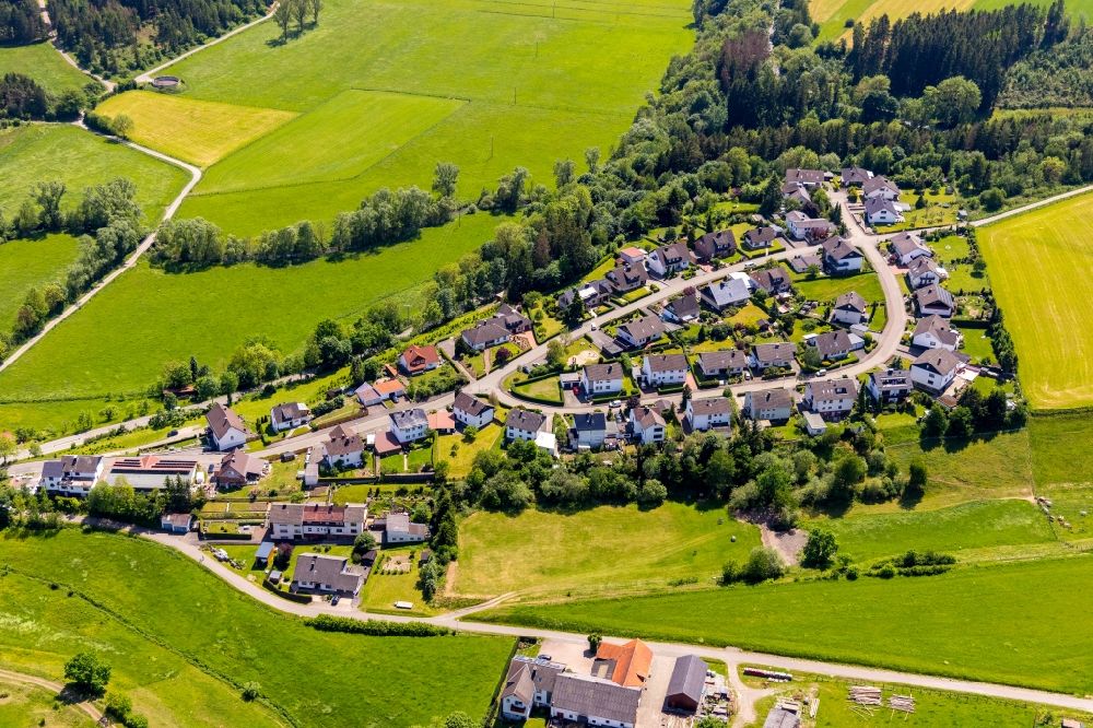 Aerial photograph Eppe - Village view in Eppe in the state Hesse, Germany