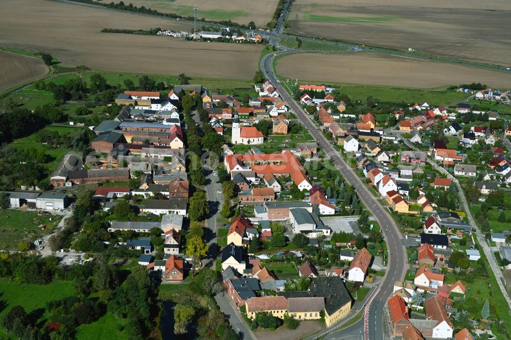 Aerial photograph Eutzsch - Village view in Eutzsch in the state Saxony-Anhalt, Germany