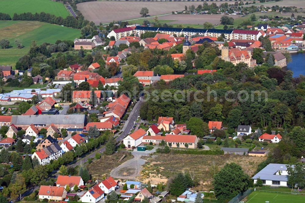Flechtingen from the bird's eye view: Village view in Flechtingen in the state Saxony-Anhalt, Germany
