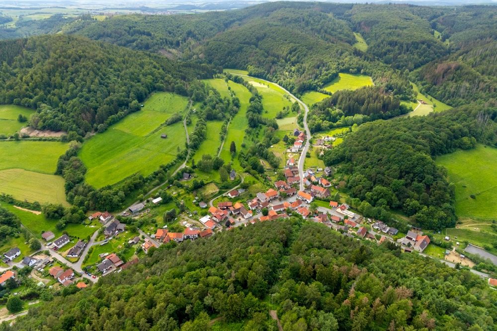 Aerial photograph Frebershausen - Village view in Frebershausen in the state Hesse, Germany