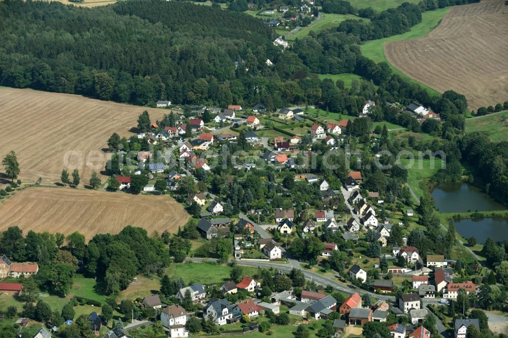 Aerial photograph Friesen - View of the village of Friesen in the state Saxony