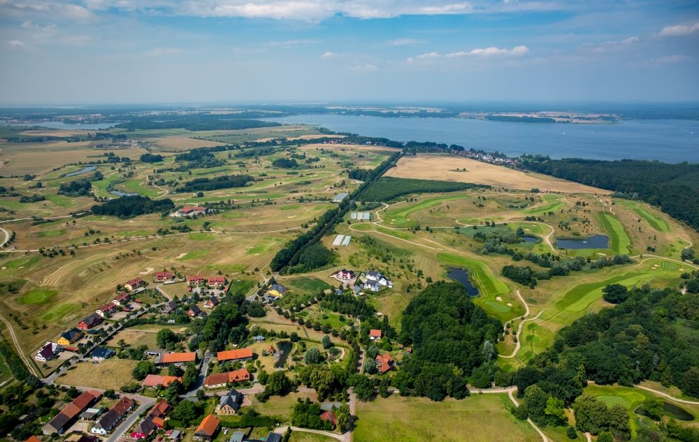 Göhren-Lebbin from above - Village view of Goehren-Lebbin in the state Mecklenburg - Western Pomerania