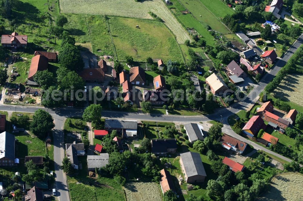 Aerial image Grebs-Niendorf - Village view of Grebs-Niendorf in the state Mecklenburg - Western Pomerania