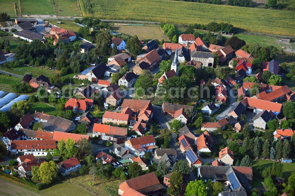 Aerial photograph Gross Steinum - Village view in Gross Steinum in the state Lower Saxony, Germany