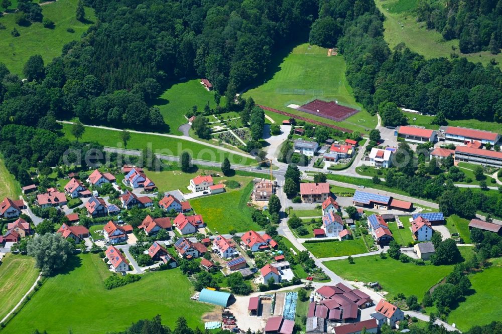 Holnstein from the bird's eye view: Village view in Holnstein in the state Bavaria, Germany