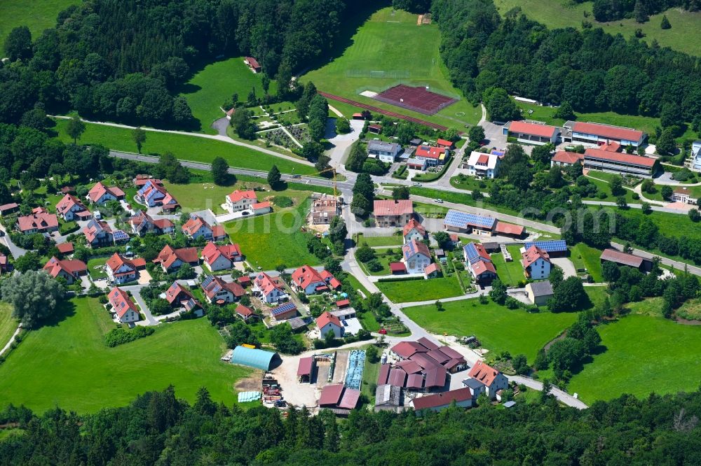 Aerial image Holnstein - Village view in Holnstein in the state Bavaria, Germany