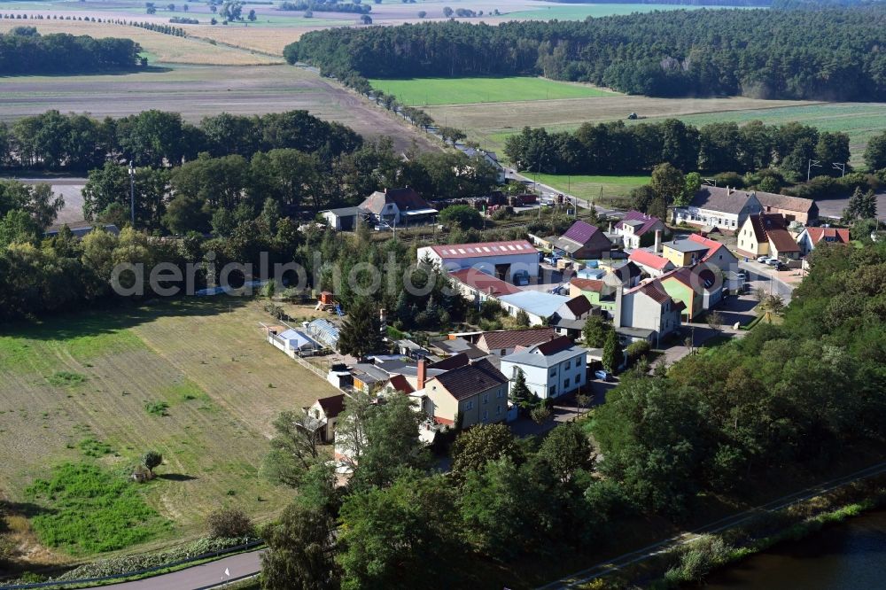 Aerial photograph Kader Schleuse - Village view in Kader Schleuse in the state Saxony-Anhalt, Germany