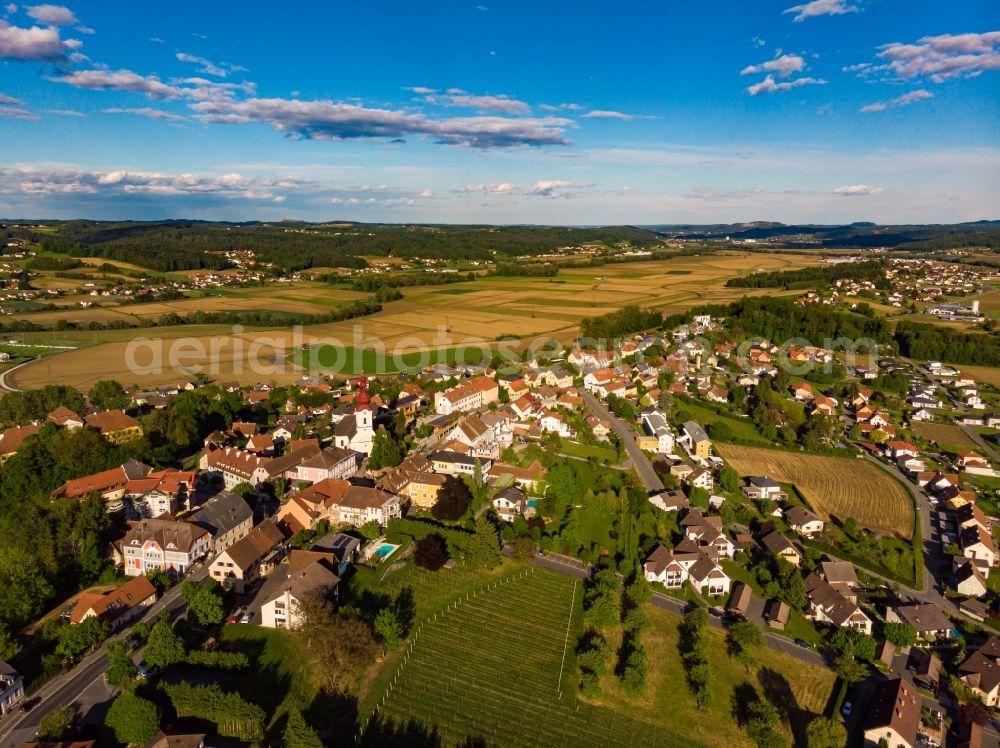 Aerial photograph Kirchberg an der Raab - Village view in Kirchberg an der Raab in Steiermark, Austria