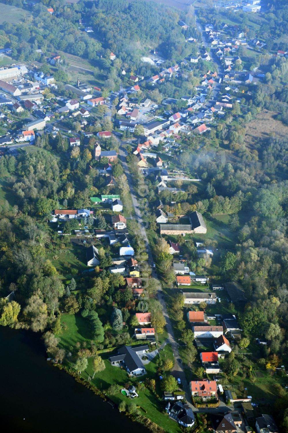 Aerial image Klein Kreutz - Village view in Klein Kreutz in the state Brandenburg, Germany