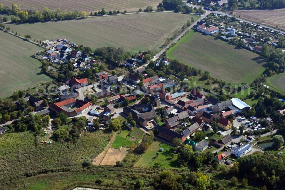 Aerial image Knapendorf - Village view in Knapendorf in the state Saxony-Anhalt, Germany