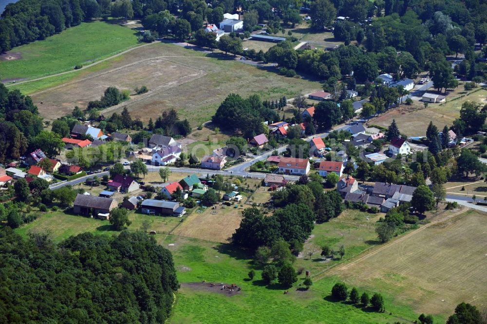 Kolberg from above - Village view in Kolberg in the state Brandenburg, Germany