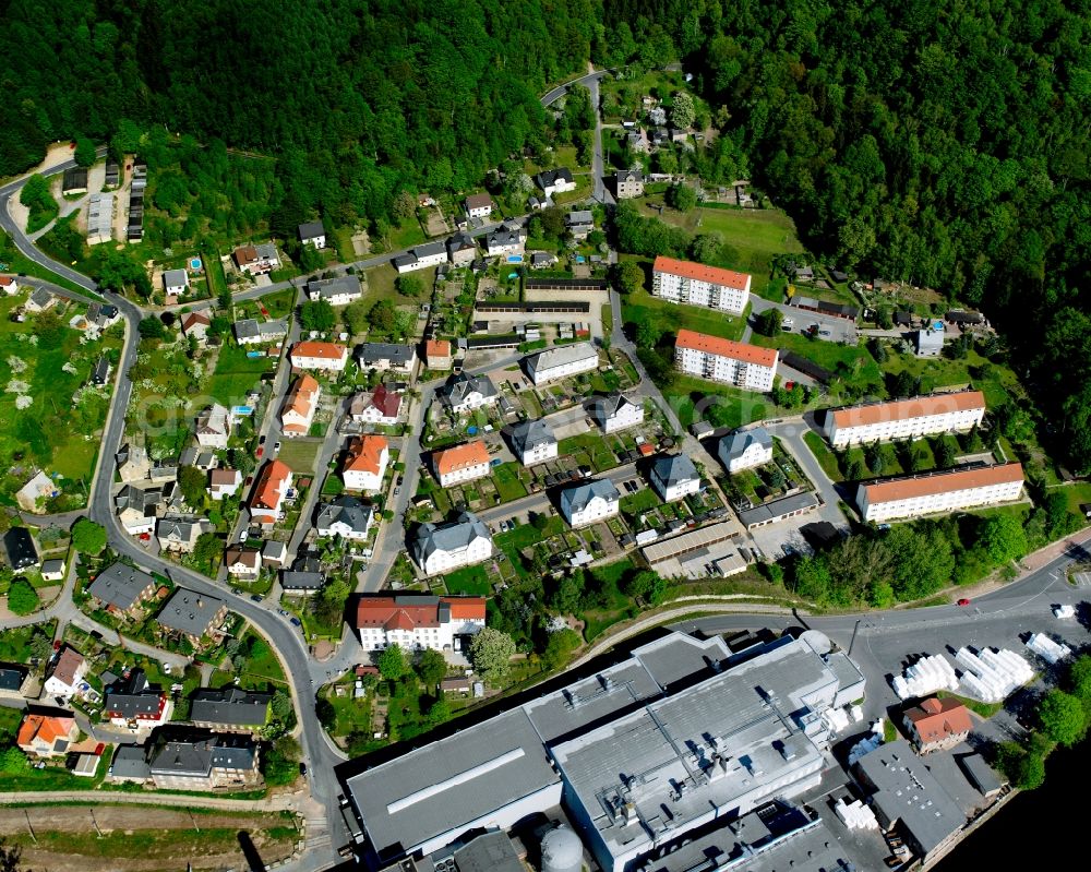 Aerial photograph Kriebethal - Village view in Kriebethal in the state Saxony, Germany