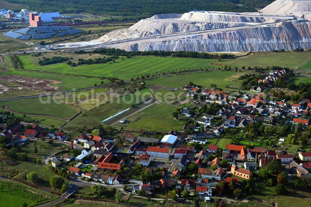 Aerial image Loitsche - Village view in Loitsche in the state Saxony-Anhalt, Germany