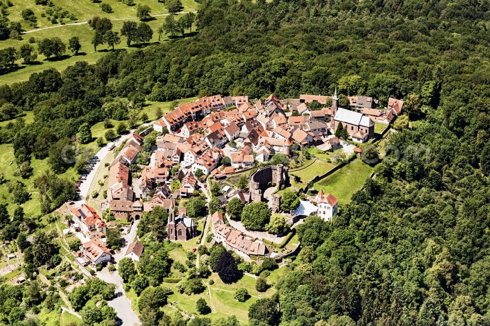 Aerial image Mückenloch - Village view in Mueckenloch in the state Baden-Wurttemberg, Germany