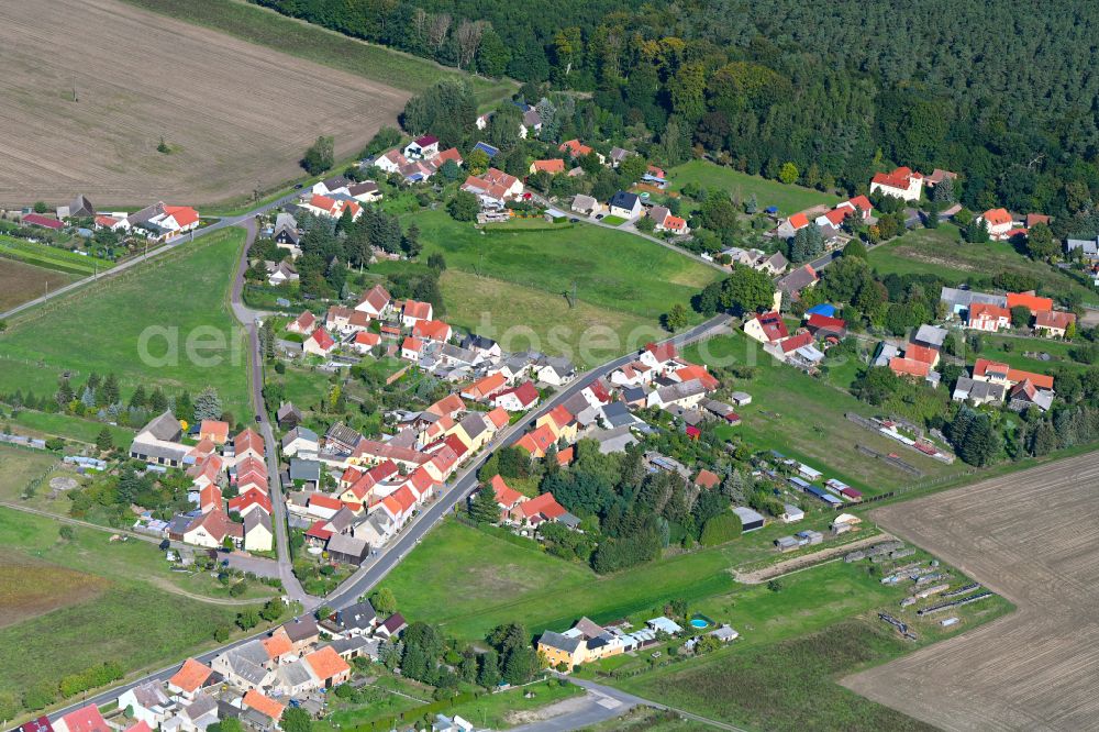 Aerial photograph Medewitz - Village view in Medewitz in the state Brandenburg, Germany