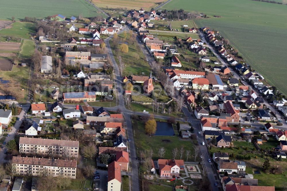 Aerial photograph Zschepplin - Village view of Naundorf in the state Saxony