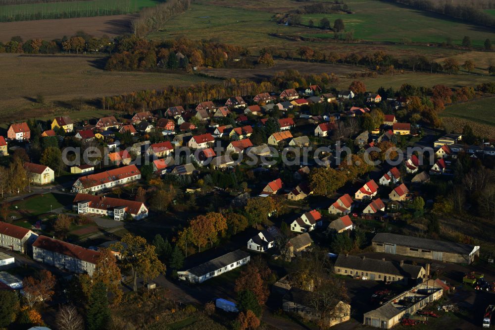 Aerial photograph Neuholland - Village view in Neuholland in the state Brandenburg, Germany