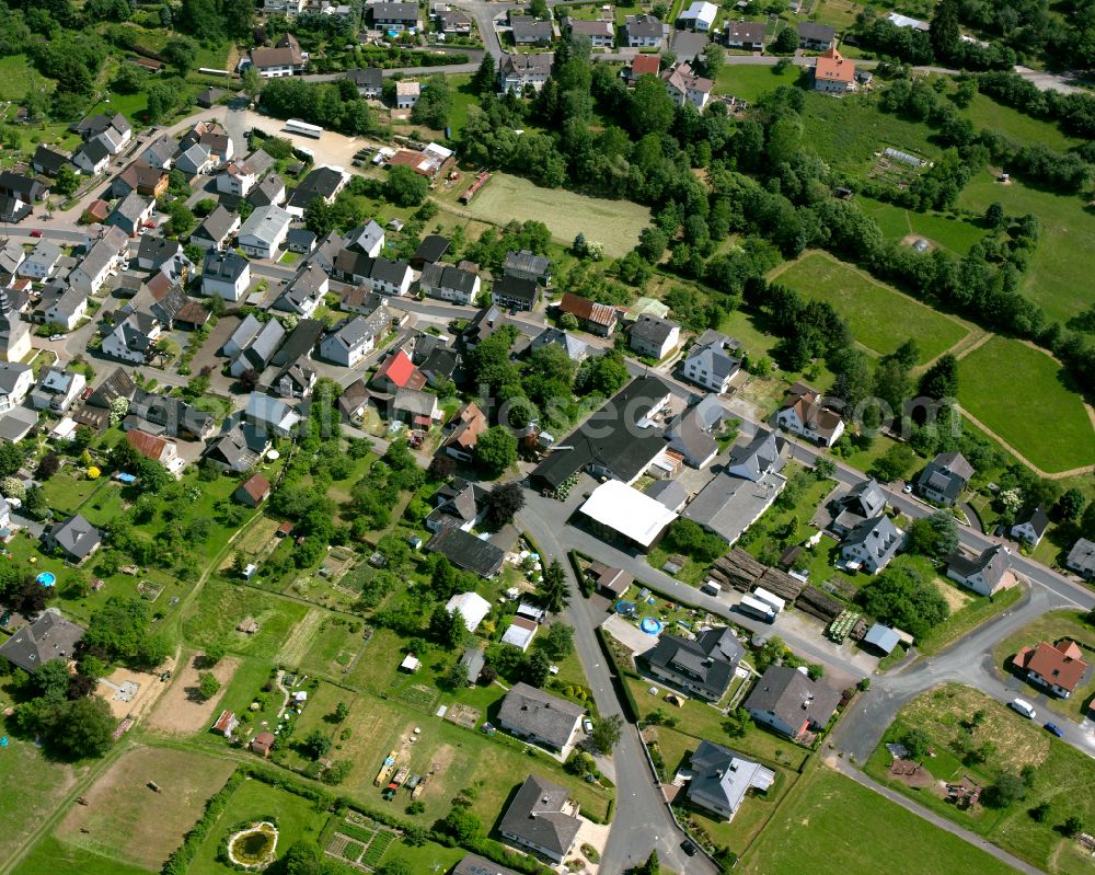 Aerial image Oberroßbach - Village view in Oberroßbach in the state Hesse, Germany