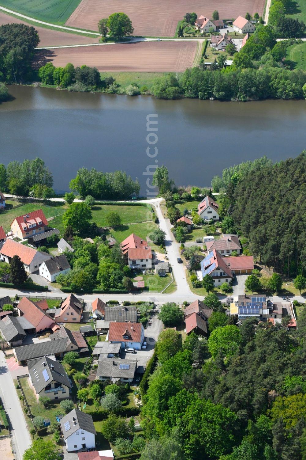 Aerial photograph Polsdorf - Village view in Polsdorf in the state Bavaria, Germany