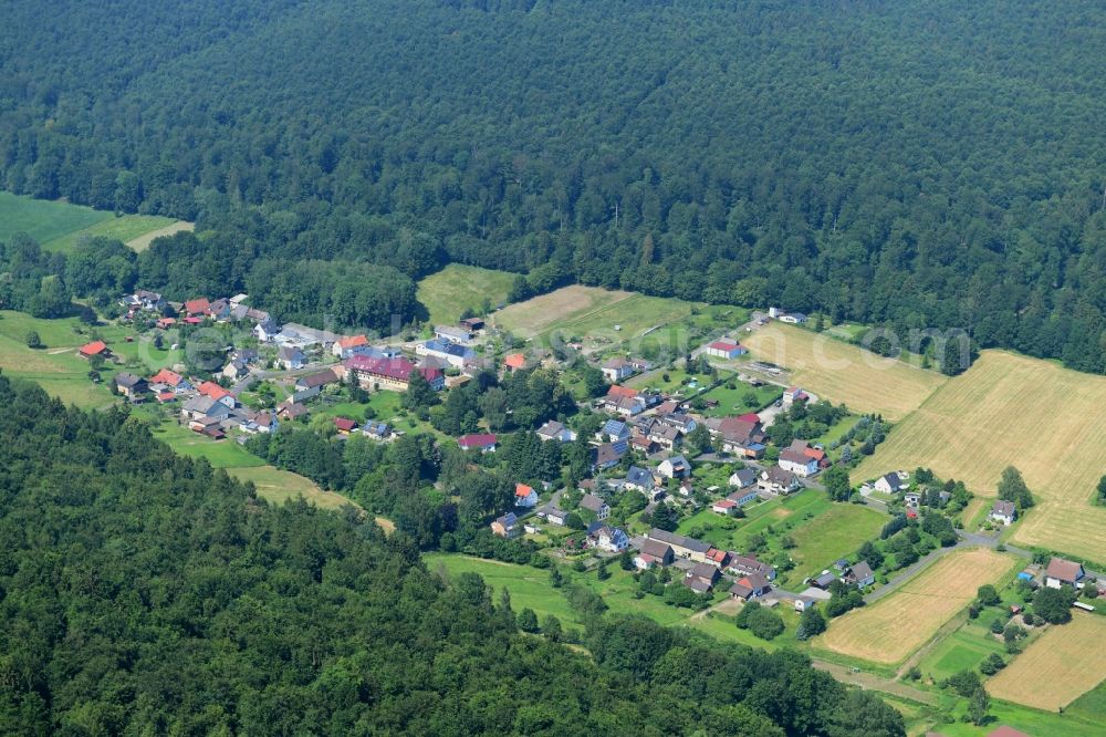 Aerial photograph Amelith - Village - view on the edge of forested areas in Amelith in the state Lower Saxony, Germany