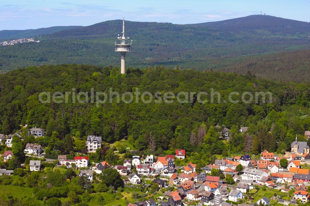 Aerial image Eppenhain - Village - view on the edge of forested areas in Eppenhain in the state Hesse, Germany
