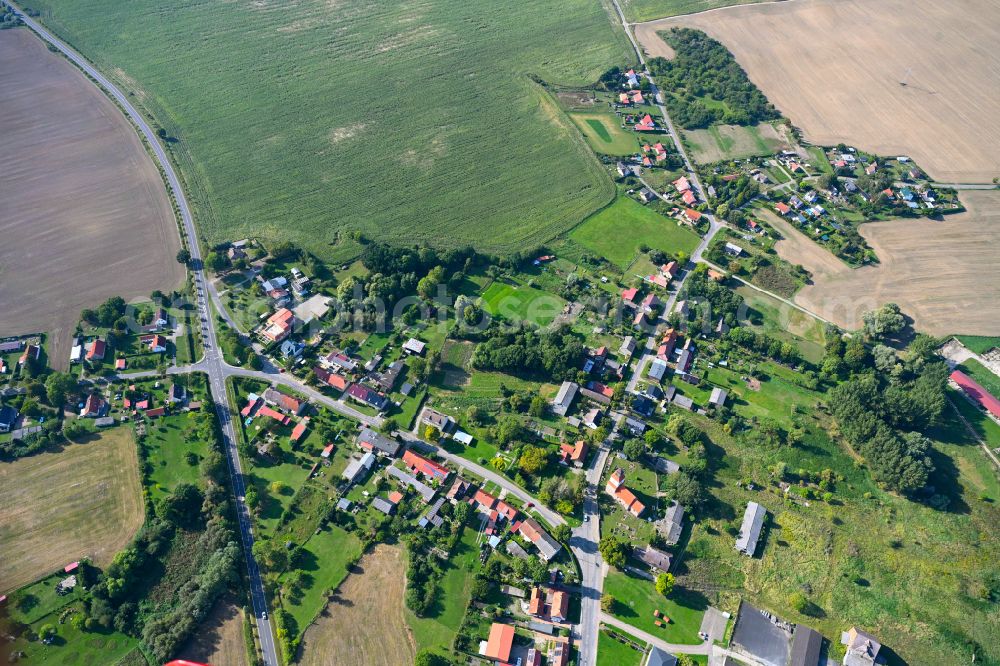 Aerial photograph Felchow - Village - view on the edge of forested areas in Felchow in the state Brandenburg, Germany