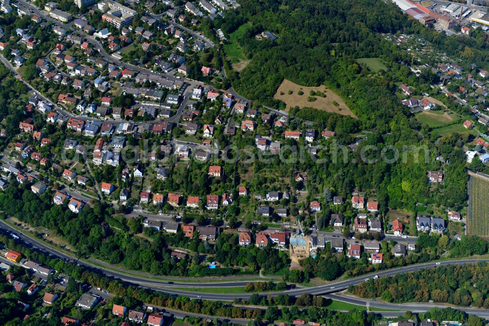 Aerial image Hexenbruch - Village - view on the edge of forested areas in Hexenbruch in the state Bavaria, Germany