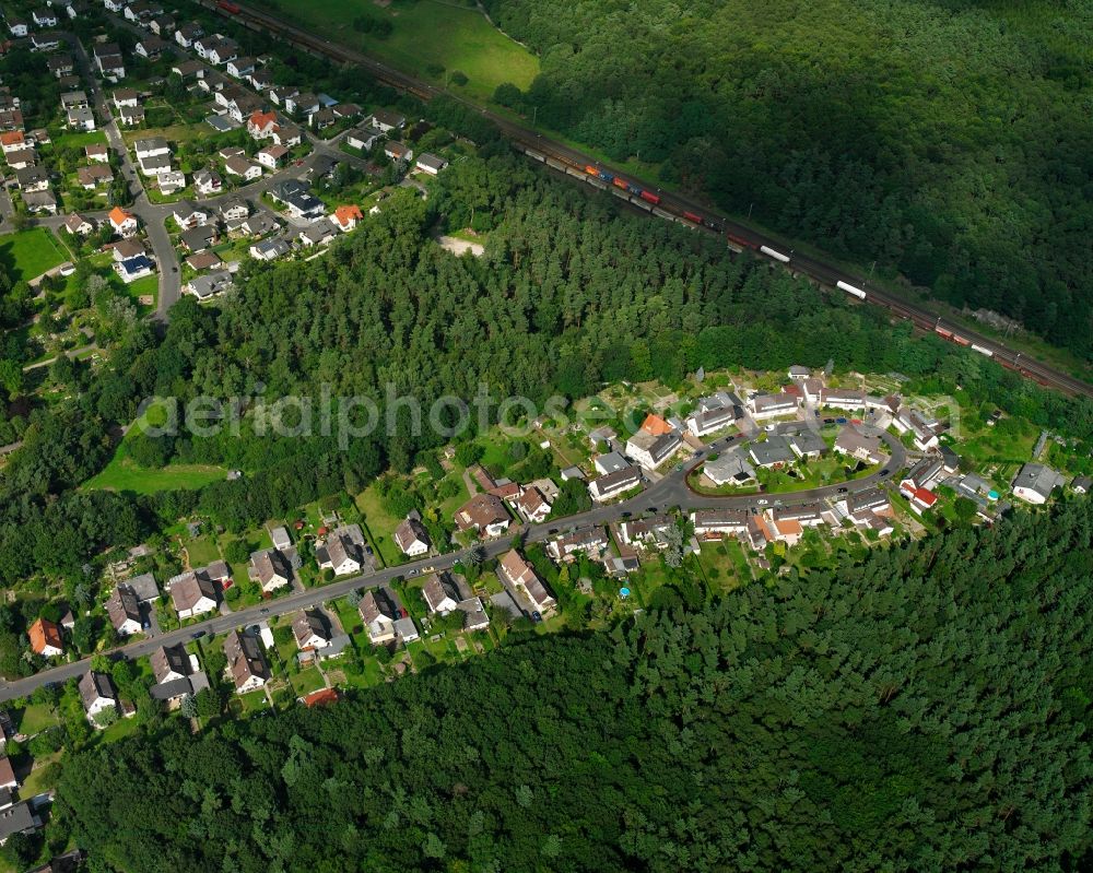 Aerial photograph Kleinlinden - Village - view on the edge of forested areas in Kleinlinden in the state Hesse, Germany