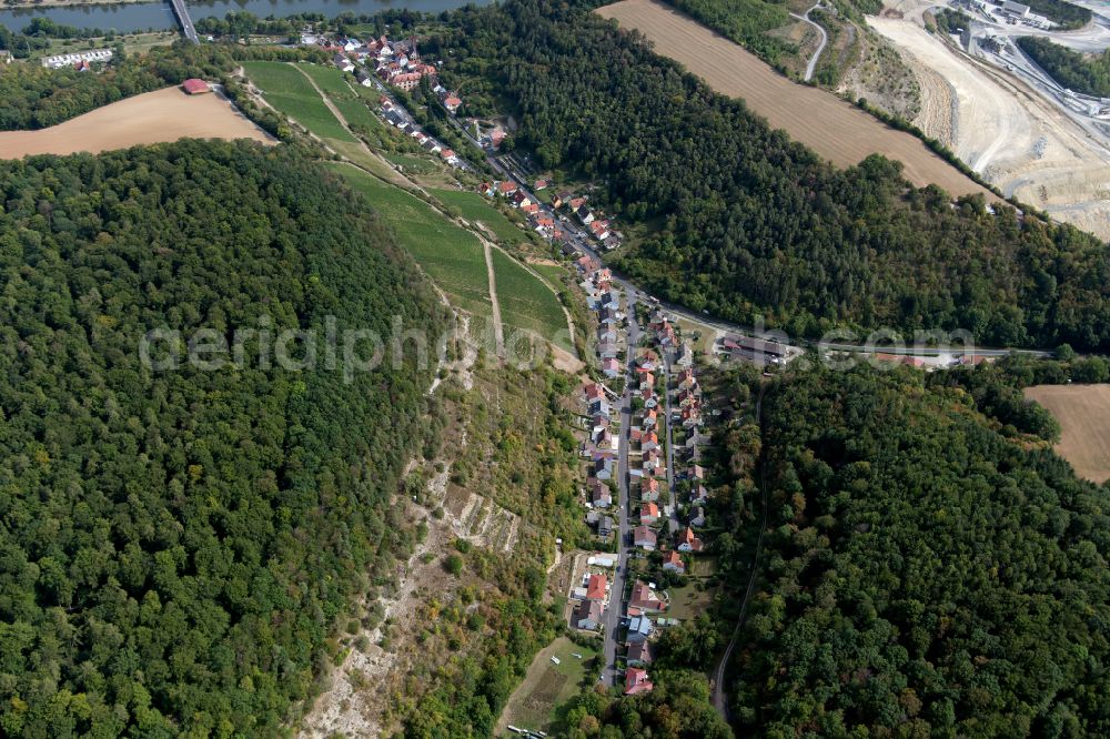 Aerial photograph Mühlbach - Village - view on the edge of forested areas in Mühlbach in the state Bavaria, Germany
