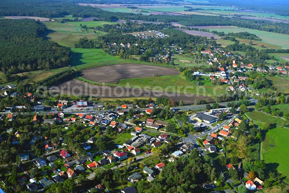 Aerial photograph Nassenheide - Village - view on the edge of forested areas in Nassenheide Loewenberger Land in the state Brandenburg, Germany
