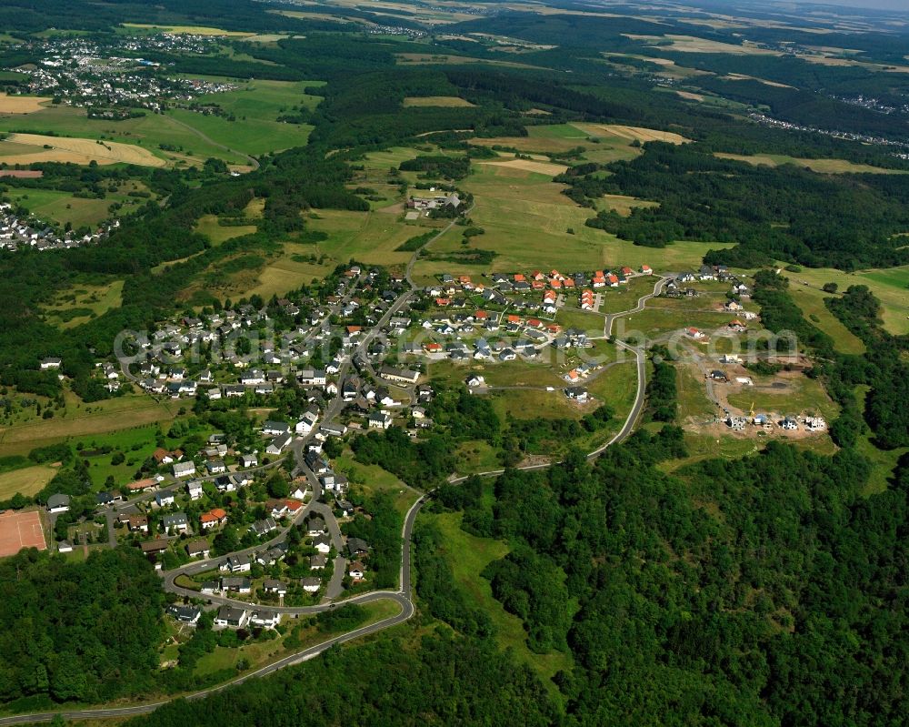 Aerial image Regulshausen - Village - view on the edge of forested areas in Regulshausen in the state Rhineland-Palatinate, Germany