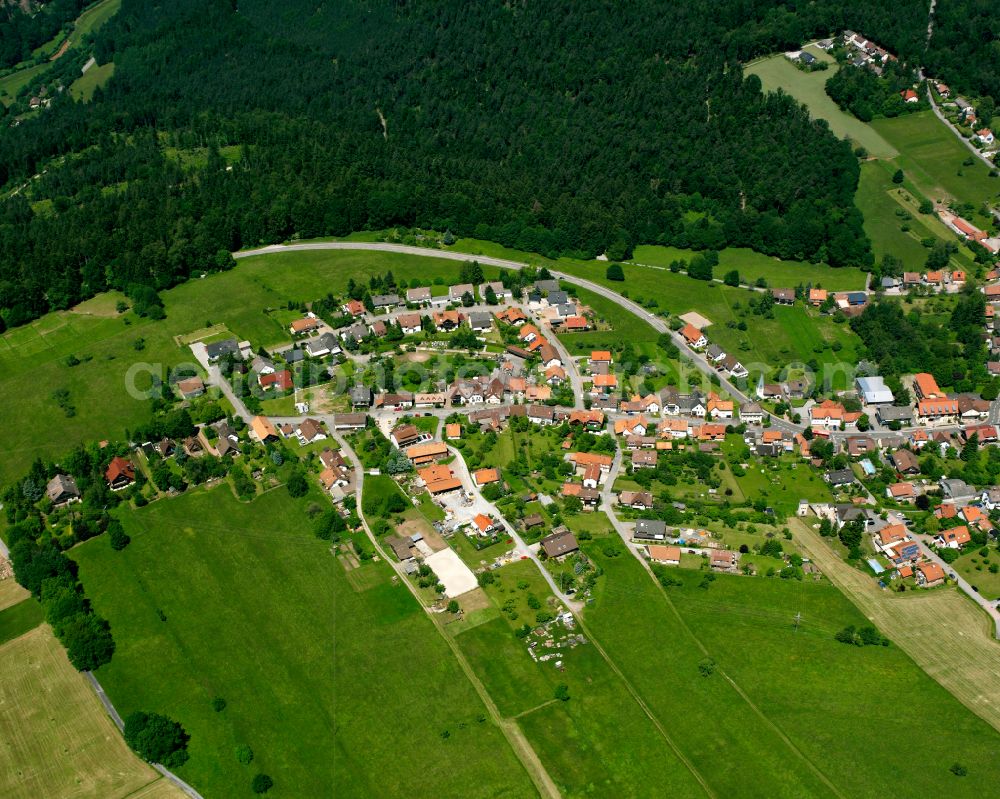 Aerial photograph Rotensol - Village - view on the edge of forested areas in Rotensol in the state Baden-Wuerttemberg, Germany