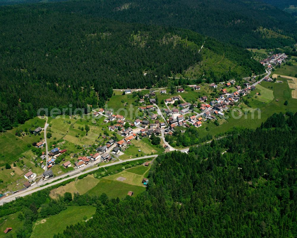 Sprollenhaus from above - Village - view on the edge of forested areas in Sprollenhaus in the state Baden-Wuerttemberg, Germany