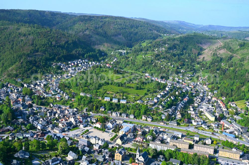 Aerial photograph Steinach - Village - view on the edge of forested areas in Steinach in the state Thuringia, Germany