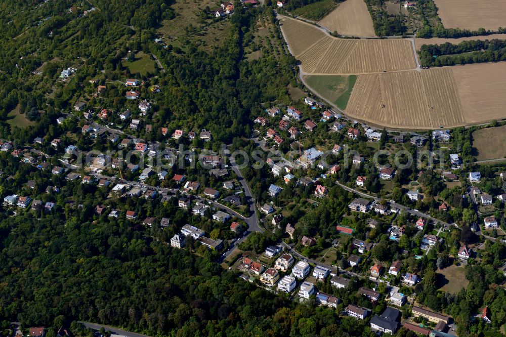 Steinbachtal from the bird's eye view: Village - view on the edge of forested areas in Steinbachtal in the state Bavaria, Germany