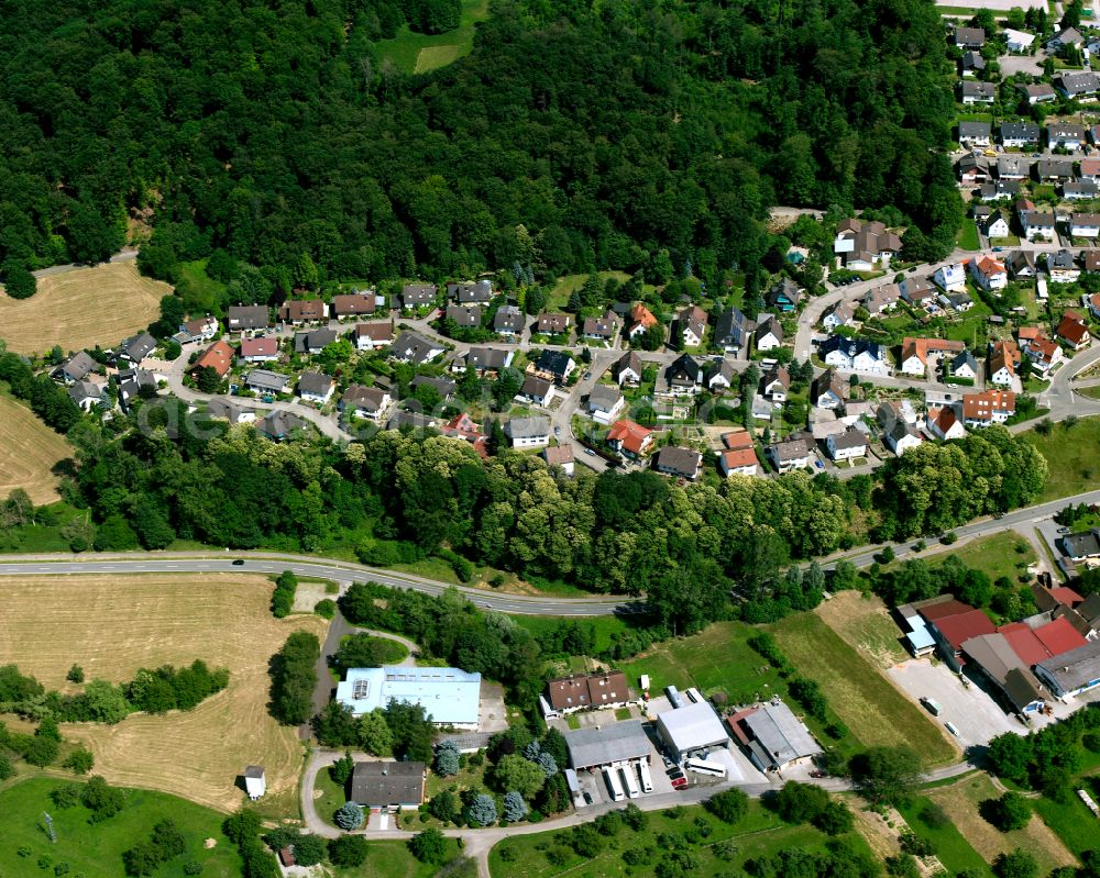 Aerial photograph Waldprechtsweier - Village - view on the edge of forested areas in Waldprechtsweier in the state Baden-Wuerttemberg, Germany