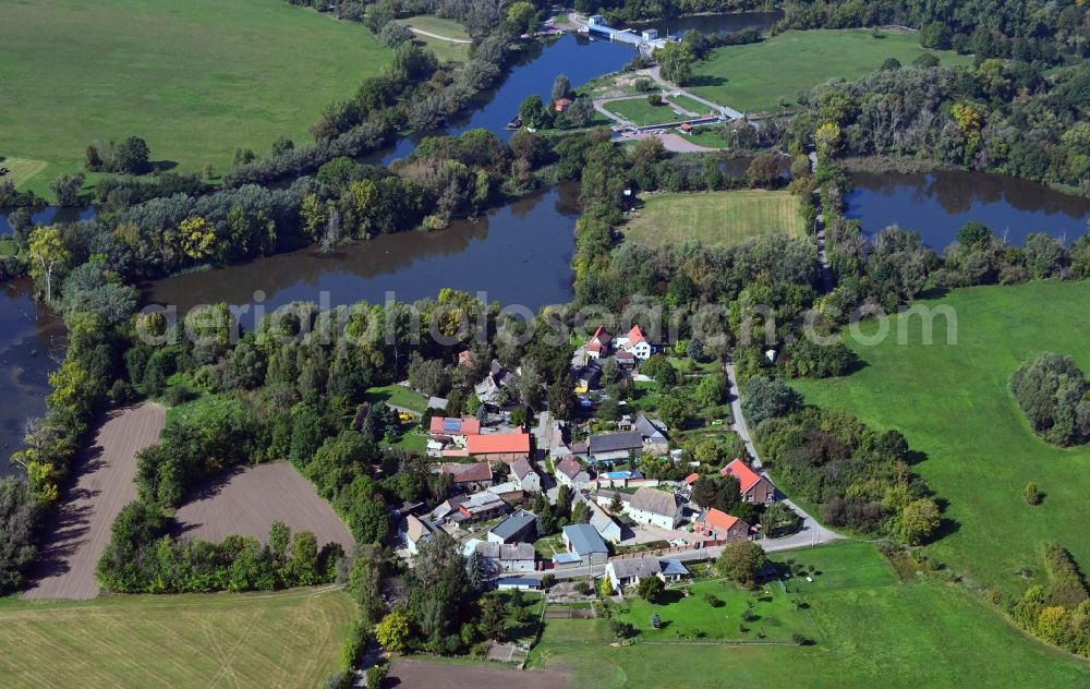 Aerial photograph Rattmannsdorf - Village view in Rattmannsdorf in the state Saxony-Anhalt, Germany