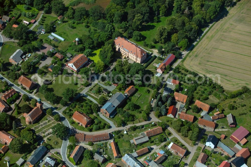Aerial image Rühstädt - Village view in Ruehstaedt in the state Brandenburg, Germany