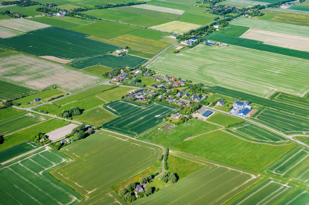Aerial photograph Rodenäs - Village view in Rodenaes in the state Schleswig-Holstein, Germany