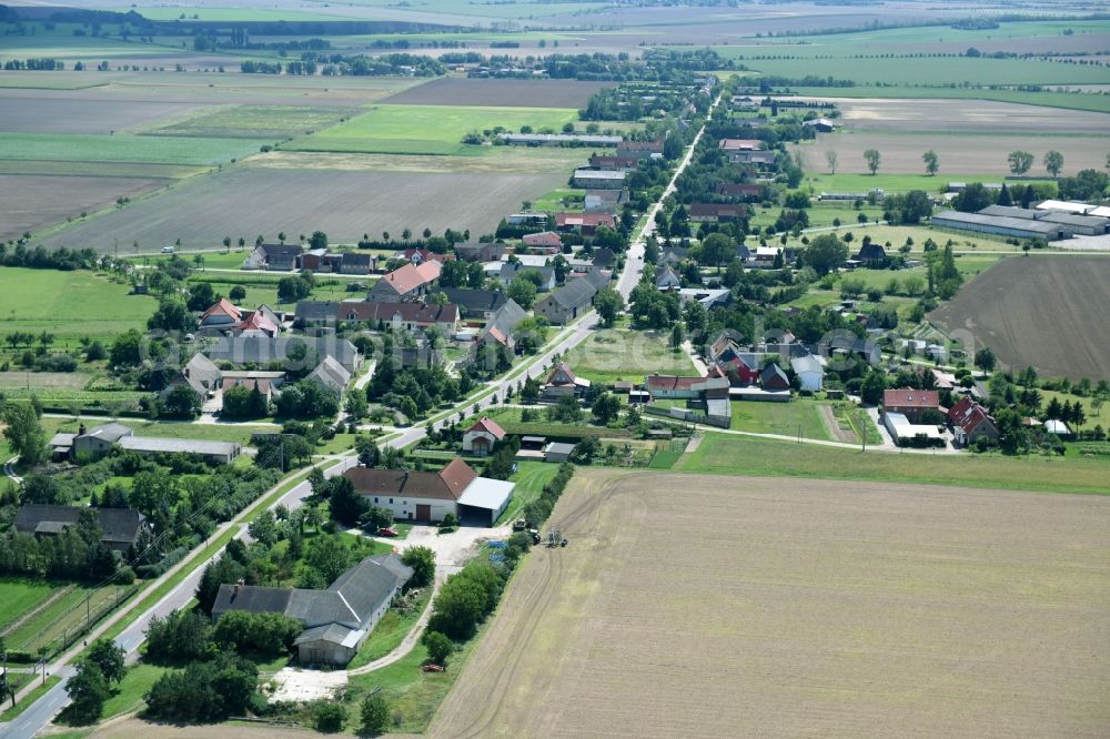Aerial photograph Sachsendorf - Village view in Sachsendorf in the state Saxony-Anhalt, Germany